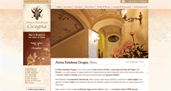 Desktop Screenshot of anticaresidenzacicogna.it