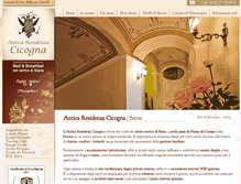 Tablet Screenshot of anticaresidenzacicogna.it